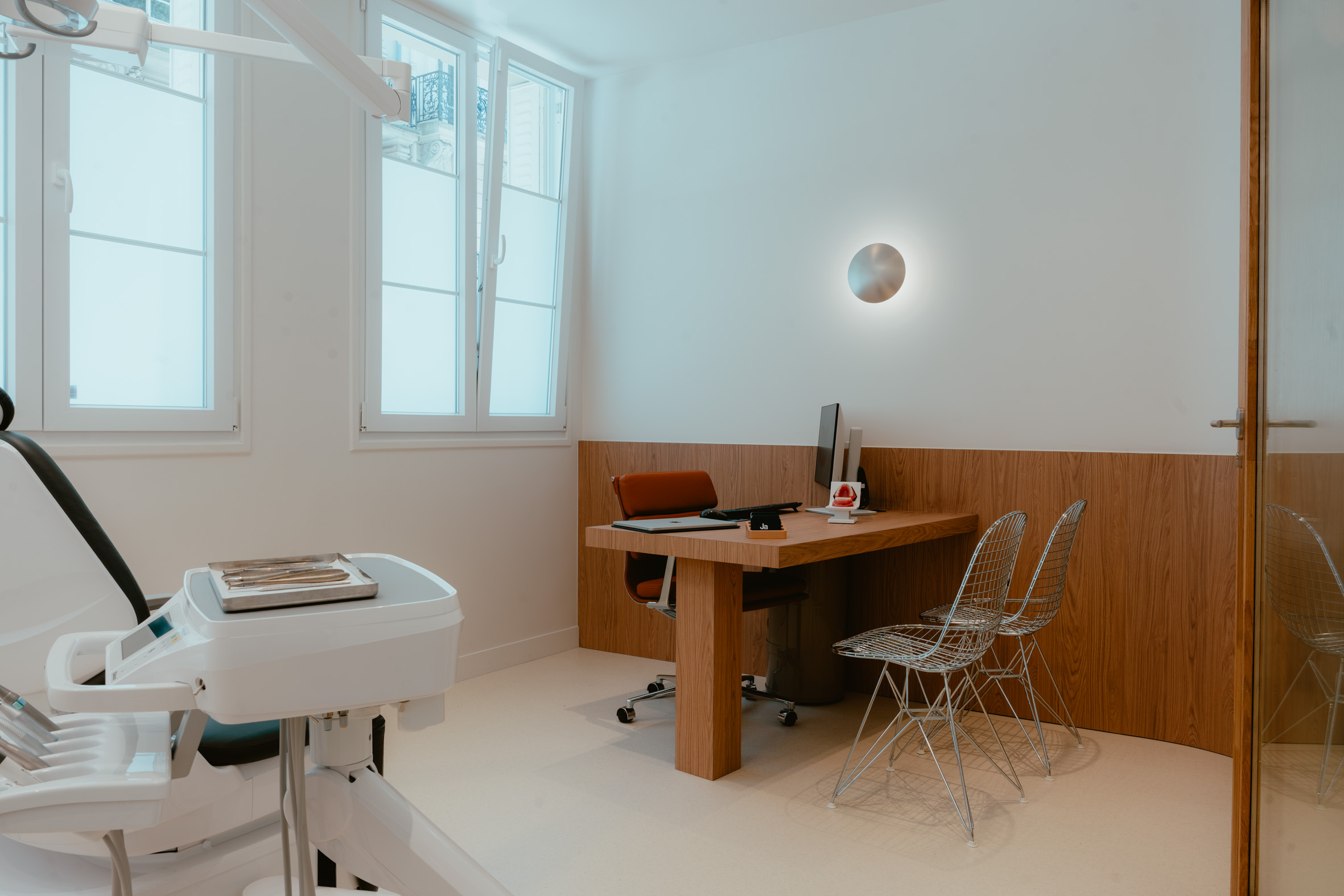 Espace de consultation — cabinet d'orthodontie Paris 15e
