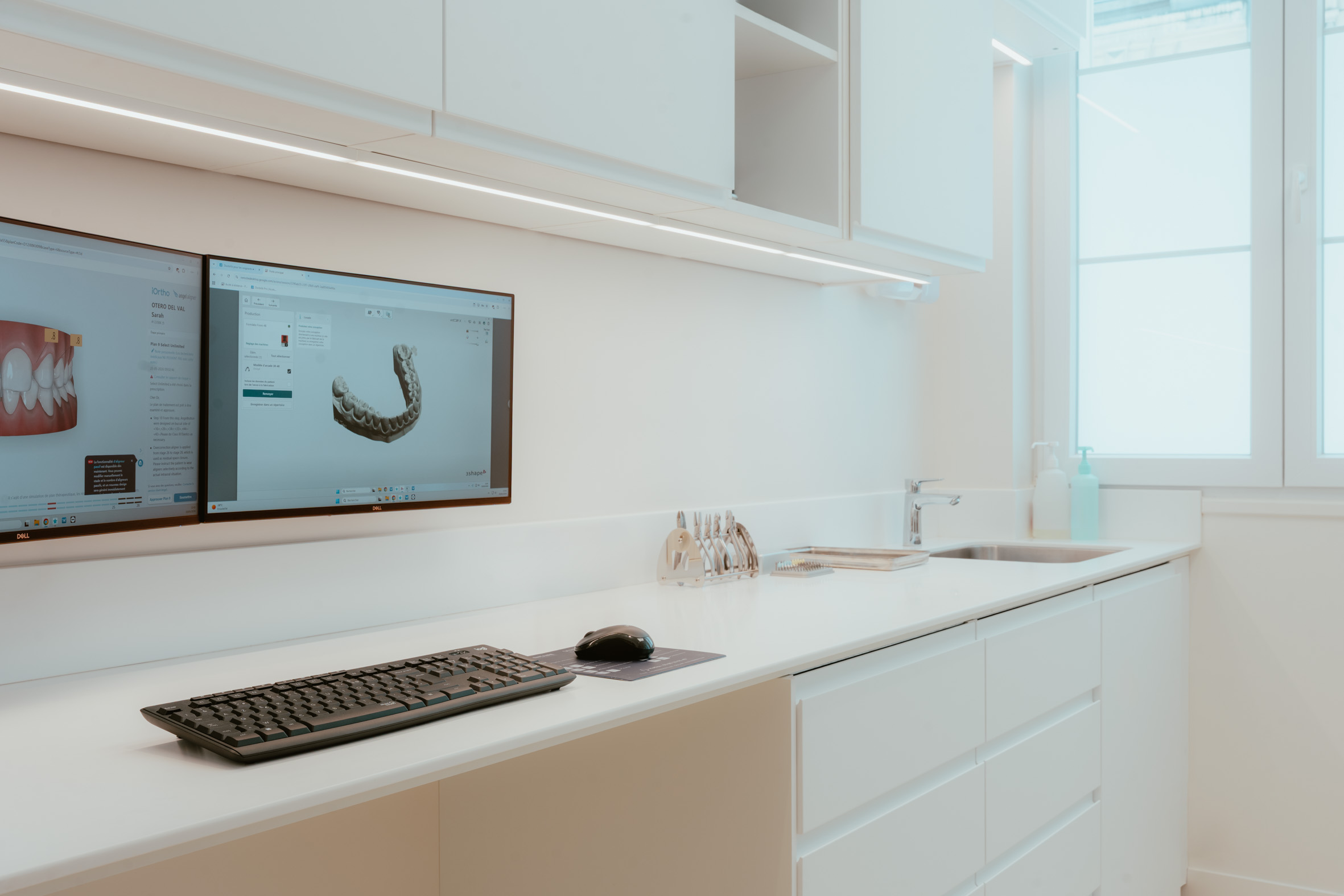 Salle de soins équipée — cabinet d'orthodontie Paris 15e